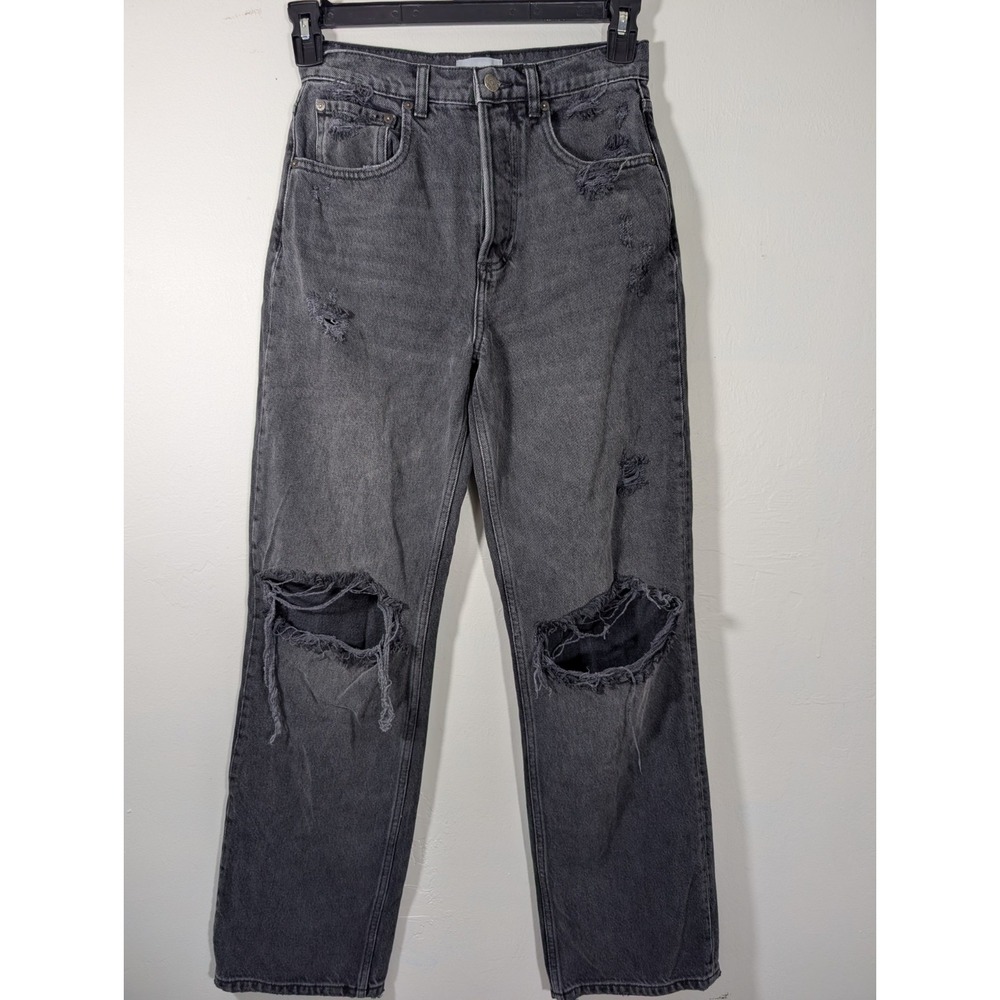 Boyish By Her Women's‎ Distressed Black Denim Jeans Size 25